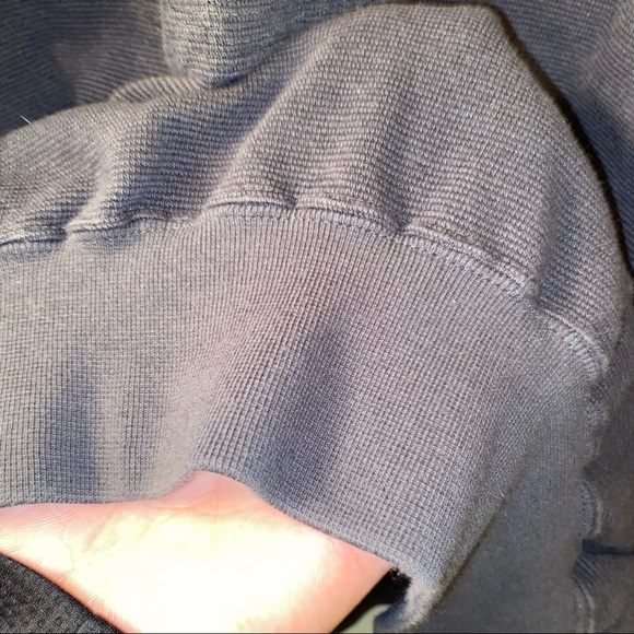 Vintage 90s Nike Golf Embroidered Pullover Thermal Sweatshirt Adult XL Black - Picture 6 of 10